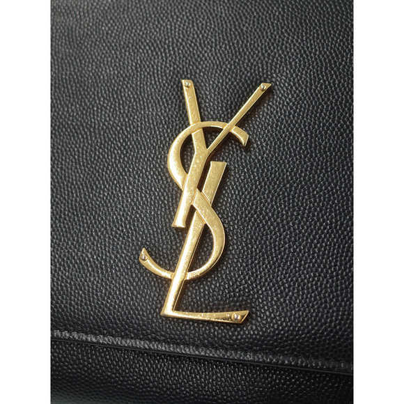 Saint Laurent Paris Classic Kate Satchel Chain Shoulder Bag Black - Picture 5 of 9